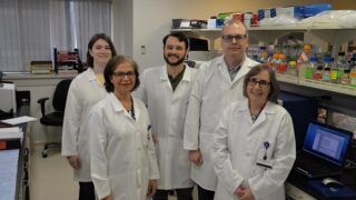 Professor Michael Robek, PhD and his lab team members are studying hepatitis B virus (HBV) with support from a new grant.